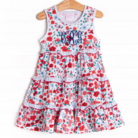 Bound To Bloom Sleeveless Dress, Red