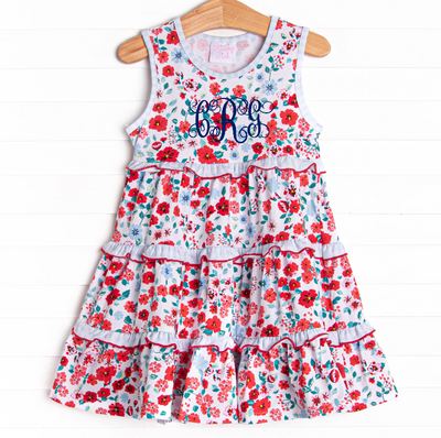 Bound To Bloom Sleeveless Dress, Red