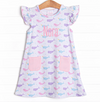Nora Narwhal Pocket Dress, Pink