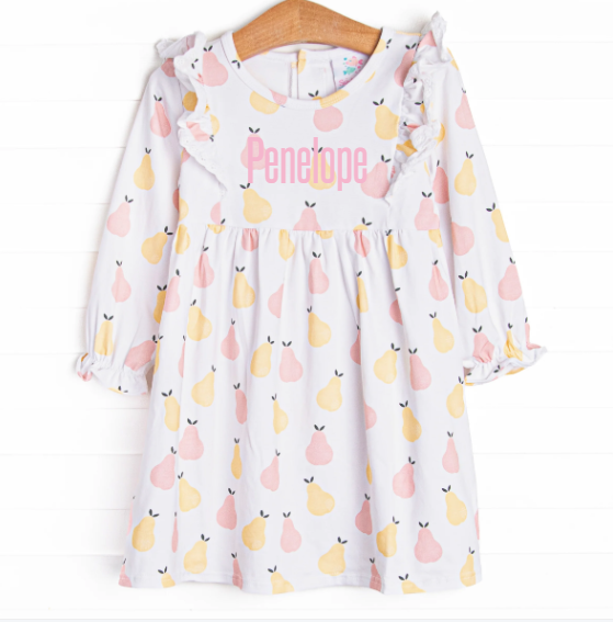 Perfect Pear Dress, Yellow