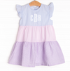 Cotton Candy Color Block Dress, Blue