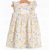 Flower Fields Muslin Dress, Pink