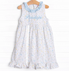 Penelope Petals Sleeveless Dress, Blue