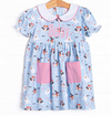 Boos and Barks Dress, Blue