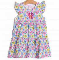 Groovy Garden Dress, Purple