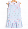 Cherry Fun Tennis Dress, Blue