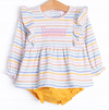Sunset Stripes Diaper Set, Yellow