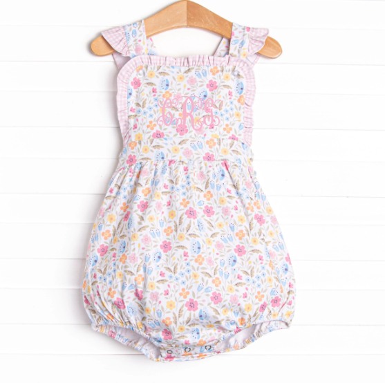 Start of Spring Ruffle Sunsuit, Pink