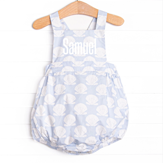 Shell Of A Time Sunsuit, Blue