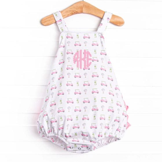 Tee Time Ruffle Sunsuit, Pink