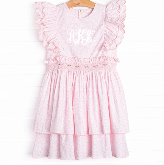 Bleu: Merritt Smocked Dress, Pink