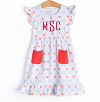 Perfectly Polished Pocket Dress, Red