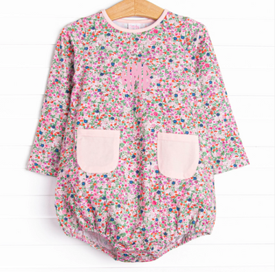 Hand-Painted Petals Pocket Bubble, Pink
