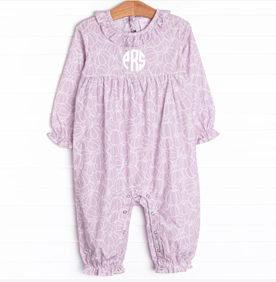 Proper Pumpkins Romper, Purple