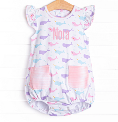 Nora Narwhal Pocket Bubble, Pink