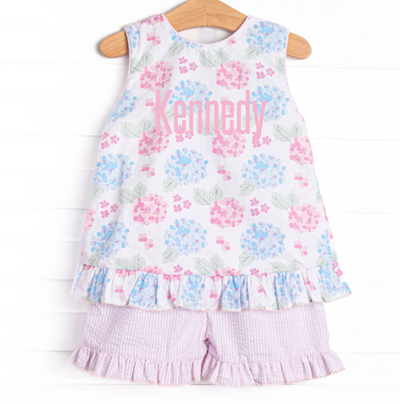 Bleu: Kennedy Ruffle Short Set, Pink