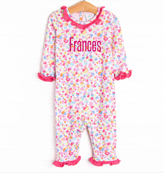Fiesta Fun Ruffle Romper, Pink