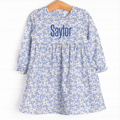 Saylor Floral Dress, Blue