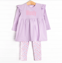 Wisteria Wonder Legging Set, Purple