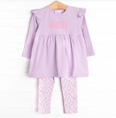 Wisteria Wonder Legging Set, Purple