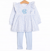Blue Willow Legging Set, Blue