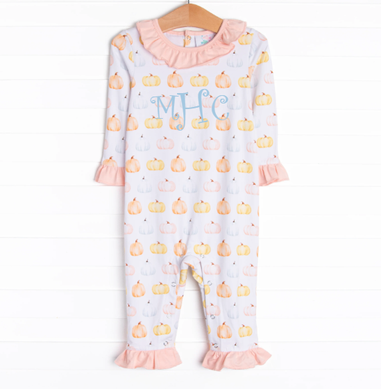 Pastel Pickins Ruffle Romper, Pink
