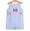Andy Apple Embroidered Jon Jon, Blue