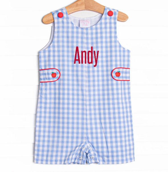 Andy Apple Embroidered Jon Jon, Blue