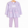 Lexie Legging Set, Purple Stripe