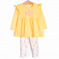 Perfect Pear Legging Set, Yellow