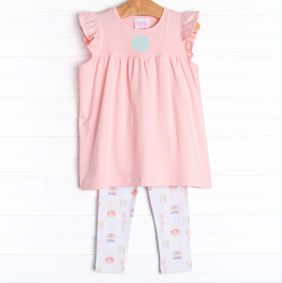 You're Invited Legging Set, Pink