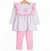 Striped Delight Legging Set, Pink