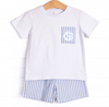 Pacific Blue Paradise Short Set, Blue