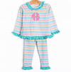 Jumping for Joy Ruffle Pant Set, Green