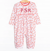 Peppermint Party Romper, Red