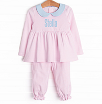Stella Pima Pant Set, Pink