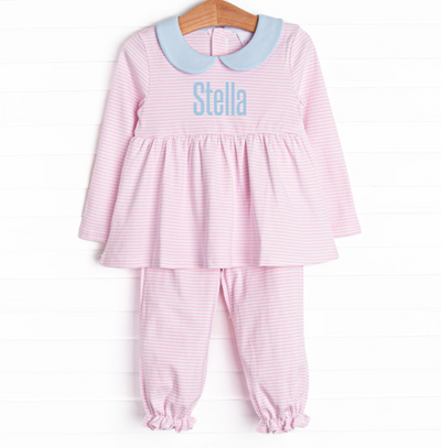 Stella Pima Pant Set, Pink
