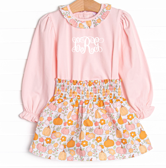 Homeland Harvest Skirt Set, Orange