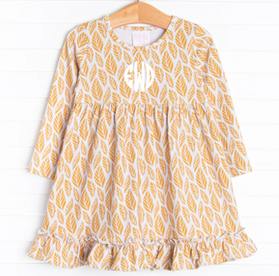 Leaves of Fall Dress, Yellow