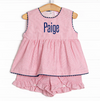 Proudly Patriotic Ruffle Short Set, Red