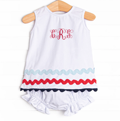 American Beauty Diaper Set, White