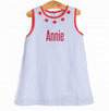 Annie Apple Embroidered Dress, Blue