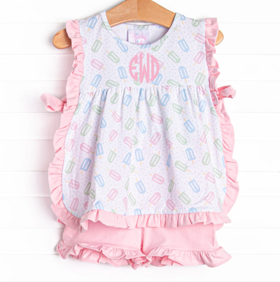 Sweet Spring Treat Short Set, Pink