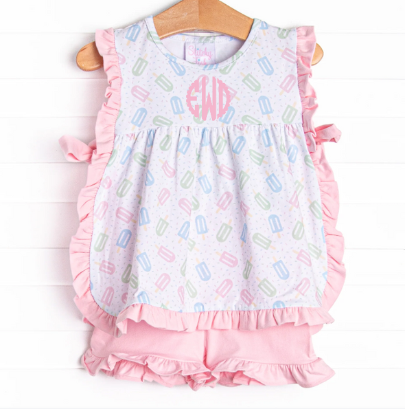 Sweet Spring Treat Short Set, Pink