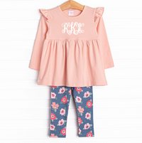 Blooming Beauty Legging Set, Pink