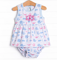 Whale-y Good Friends Diaper Set, Blue