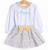 Poppy Fields Skirt Set, Yellow