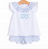 Beauty in Blue Short Set, Blue