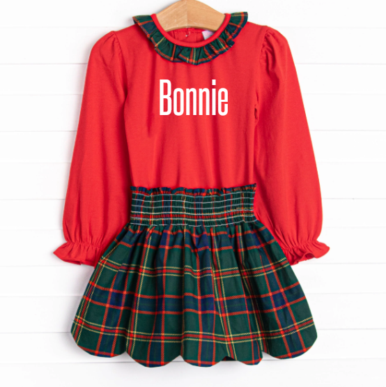 Tartan Traditions Skirt Set, Green