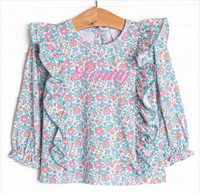 Fan Favorite Florals Top, Green